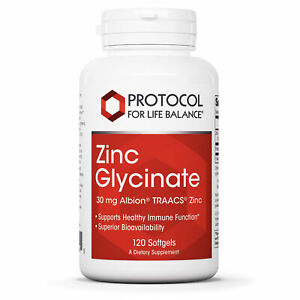 Protocol For Life Zinc Glycinate 120 Soft Gels